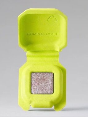 Half Magic Eye Shadow Single. Color: Sparkle Puff. Champagne w/icy blue sparkle.